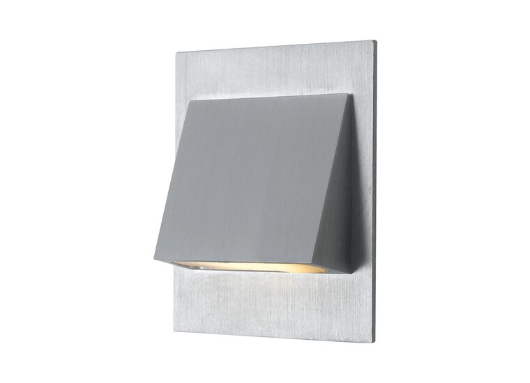 Vega 3W Square LED Step Light Cool White - Aluminium