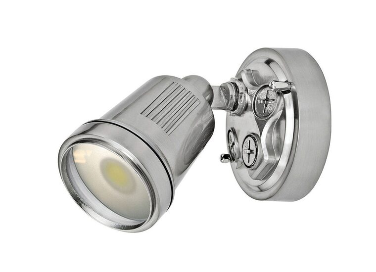 Hunter-III 11W LED Single Spotlight Brushed Aluminium / Cool White - 19239/13